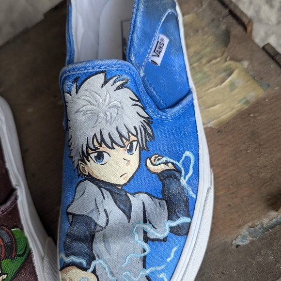 Custom Anime Kids Slip-On Shoes Hunter X Hunter Vans Size 6.5 Women's - Picture 6 of 8